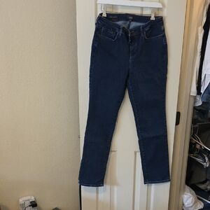 NYDJ Women's Straight Leg Jeans - Dark Blue